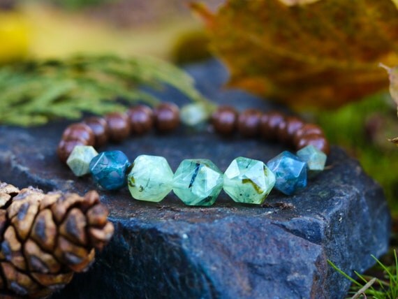 Anxiety Relief Healing Crystal Gemstone and Lava Bead Bracelet - Aroma –  The Holistic Shop